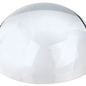 Paperweight Magnifier Dome Magnifier Paperweight, 3.25&quot; Optical Crystal Made By Fused Quartz Crystal, No Lead Clear Table Dome Paperweight