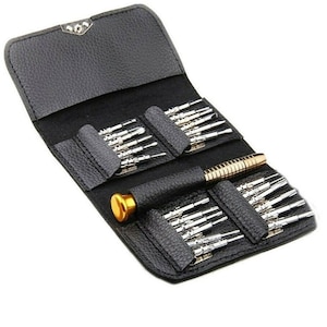 Kit d’outils Torx de haute qualité 25 en 1 Petit tournevis de précision de réparation, pour la fixation de téléphones ou d’ordinateurs, tournevis de haute précision