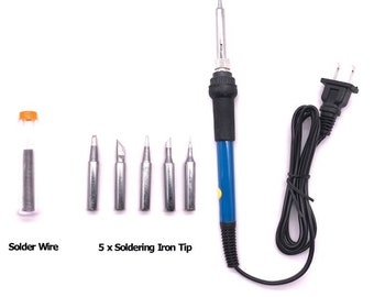 Soldering Iron Electric Tool Adjustable Temperature 60W Welding Solder Wire Kit, Professional Soldering Tool For Repairing Many Electronics