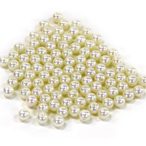 100pcs Pearl Beads Through Hole Ivory Pearl Vase Filler Craft