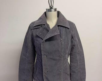 Vintage Diesel Y2K Navy Blue Corset Jacket / Early 2000s