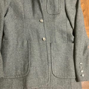 Vintage 2002 urban outfitters hoodie coat jacket stylish, small- med warm warm wool, gray designer jacket stored in closet, discontinued image 3
