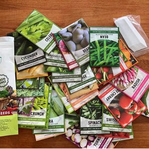 Garden Basics Survival Vegetable Garden Kit Over 16,000 Seeds Non-GMO and Heirloom, Emergency Survival 35 Varieties for Planting Vegetables