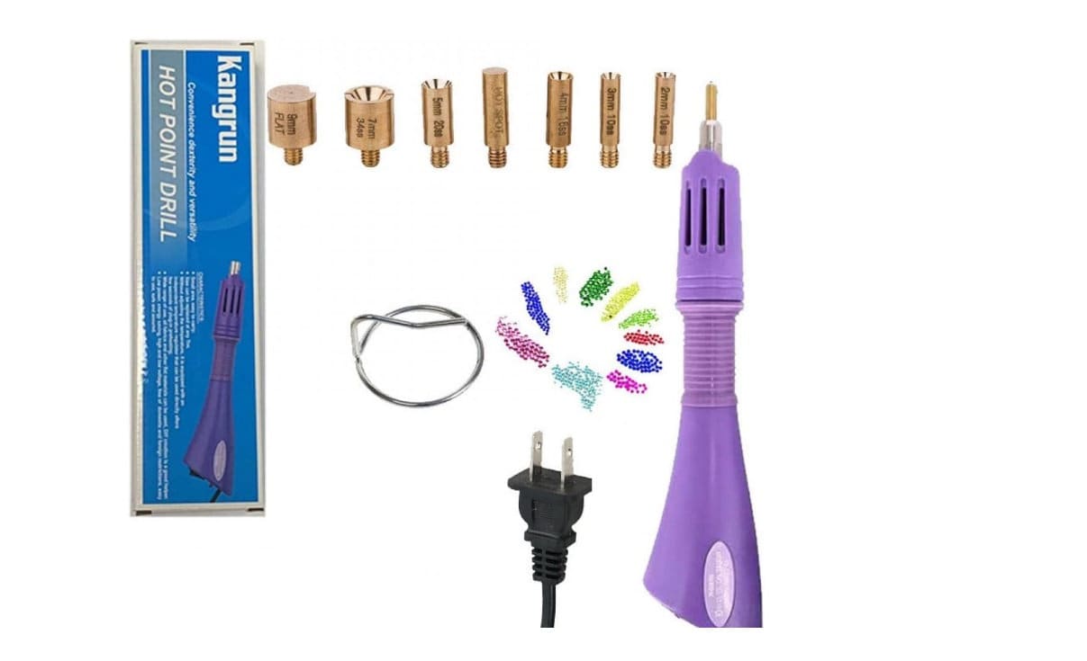 Sewing US Plug Hot Fix Stud Applicator Rhinestone Setter Wand Heater Tool Kit
