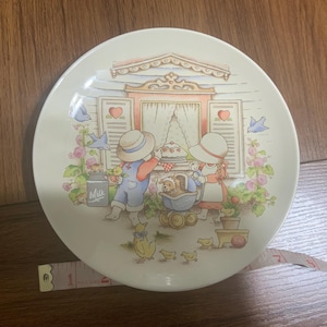 Plato de postre coleccionable para niños del país vintage de 1991. Las mamás son especiales. Edición limitada hecha en Corea. Regalo navideño. Un gran regalo para las madres o para uno mismo.
