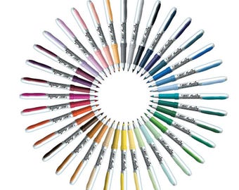 BIC Ultra Fine Point Permanent Markers 36 Count Fashion Assorted Colors, Quick Dry Permanent Markers For School Art Projects, Color Markers
