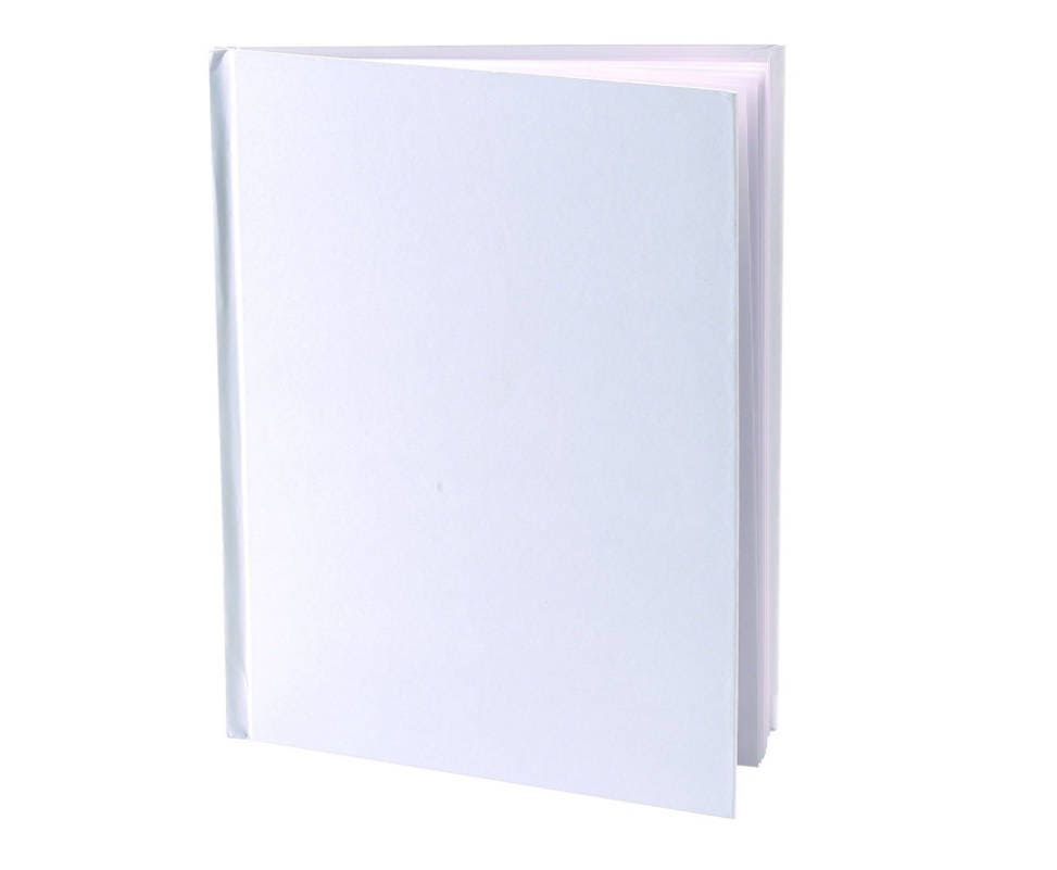 Hardcover Blank Scrapbook Photo Album (8 x 8 Inches, White, 40