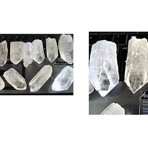 3 libbre all'ingrosso Bulk Rough Clear Mine Quartz Crystal Points dal Brasile, pietre naturali grezze per cabbing, taglio, burattatura e guarigione