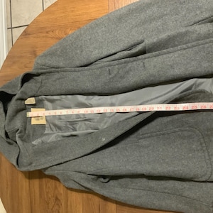 Vintage 2002 urban outfitters hoodie coat jacket stylish, small- med warm warm wool, gray designer jacket stored in closet, discontinued image 1