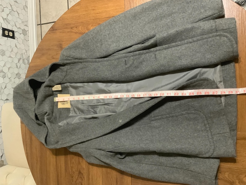 Vintage 2002 urban outfitters hoodie coat jacket stylish, small- med warm warm wool, gray designer jacket stored in closet, discontinued image 1
