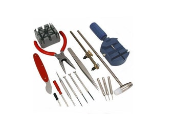 Watch Repair Tool Kit 16 Piece, Tools For Repairing Watches Or Changing Watch Batteries, Repair Own Watch at Home with This Watch Repair Kit