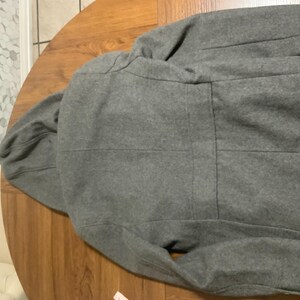 Vintage 2002 urban outfitters hoodie coat jacket stylish, small- med warm warm wool, gray designer jacket stored in closet, discontinued image 6