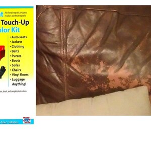 Liquid Leather Touch Up Recolor Kit Includes 7 Mixable Colors, Restore Slight Holes And Tears On Leather Furniture, Auto Or Leather Items