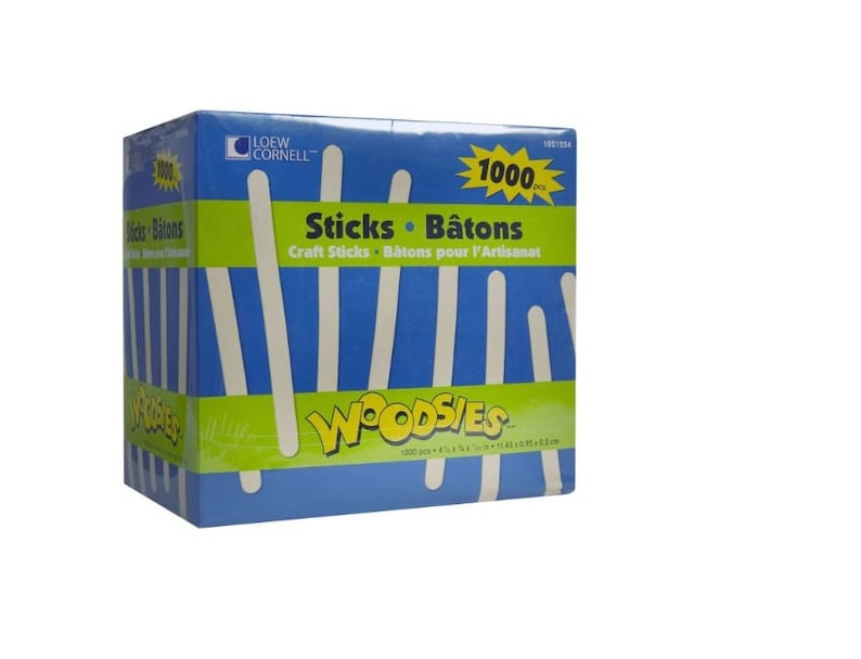 NEW/" Crayola Craft Wooden Sticks Lolly Sticks Natural or Coloured Pieces Crafts