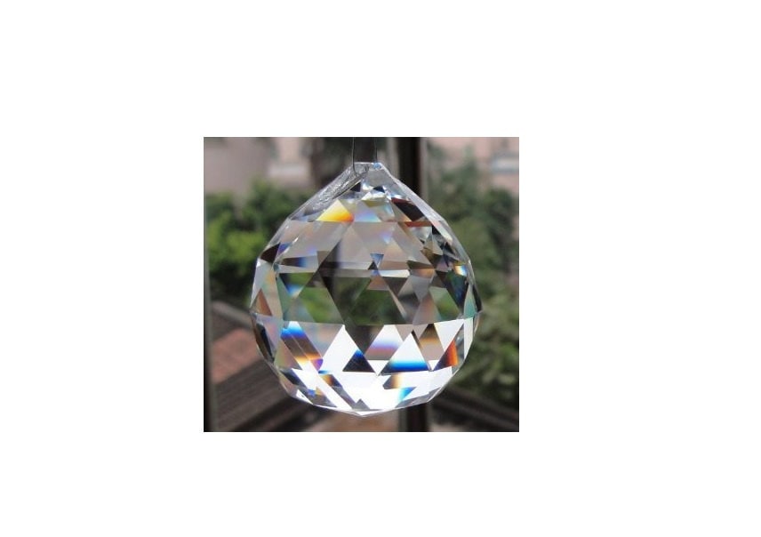 Long 6" Crystal Prism Triangular Set Lot of 16 Christmas Suncatcher Feng Shui