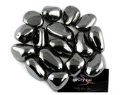 Half Pound Bulk Tumbled Hematite Iron Ore Stones Large 1" Healing Crystals, Virgo Birthstone, For Creating All Kinds Of Jewelry, High Iron