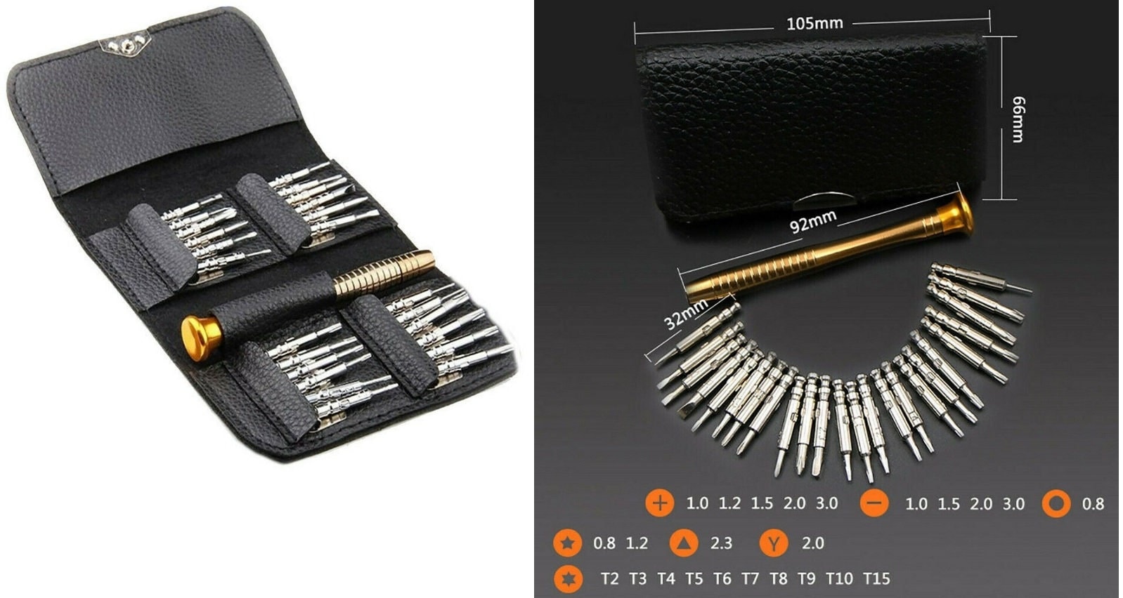 High Quality 25 In 1 Small Mini Repair Precision Screwdriver Torx Tool Kit Set, For Fixing Phones Or Computers, High Precision Screwdriver