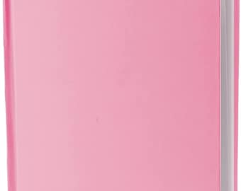 Young Authors Pink Hardcover Blank Book White Pages, 11"H x 8-1/2"W Portrait, 14 Sheets/28 Pages, Create Own Art And Craft Book Designs