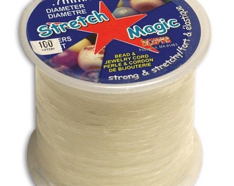 Pepperell Stretch Magic 0.7mm Bead and Jewelry Cord, 100m Of Strong Clear Stretchy And Flexible Cord, For Beading Or Many Jewelry Projects