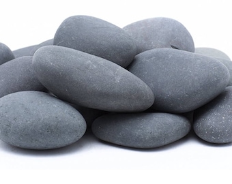 20 Pounds Of Medium Mexican Beach Pebbles About 2-3 Inch, Grey Color Rocks For Landscaping Gardens, Create Home Walkways Or Wedding Walkways