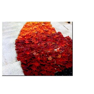 Wedding Or Party 500 Assorted Real Looking Maple Color Autumn Leaves For Fall Weddings, Events Decorate Or Crafting, Fall Color Faux Leaves