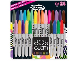 Sharpie Fine Tip Permanent Markers 24 Count Assorted Colors, Quick Drying Permanent Markers For School Or Art Projects, Artist Color Markers