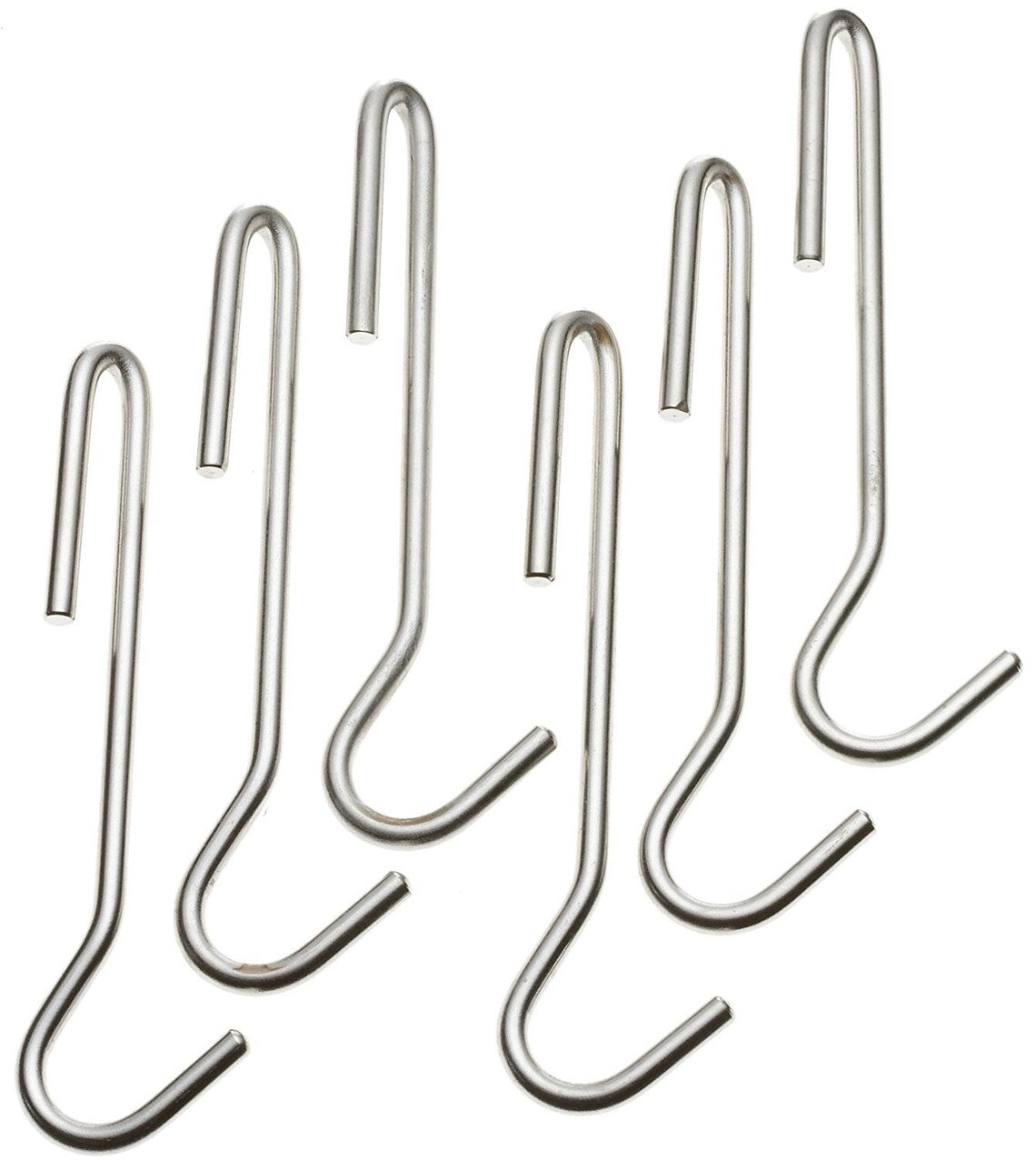 Universal Pot Rack Hooks Brushed Stainless 6 Count 5 Inch Etsy