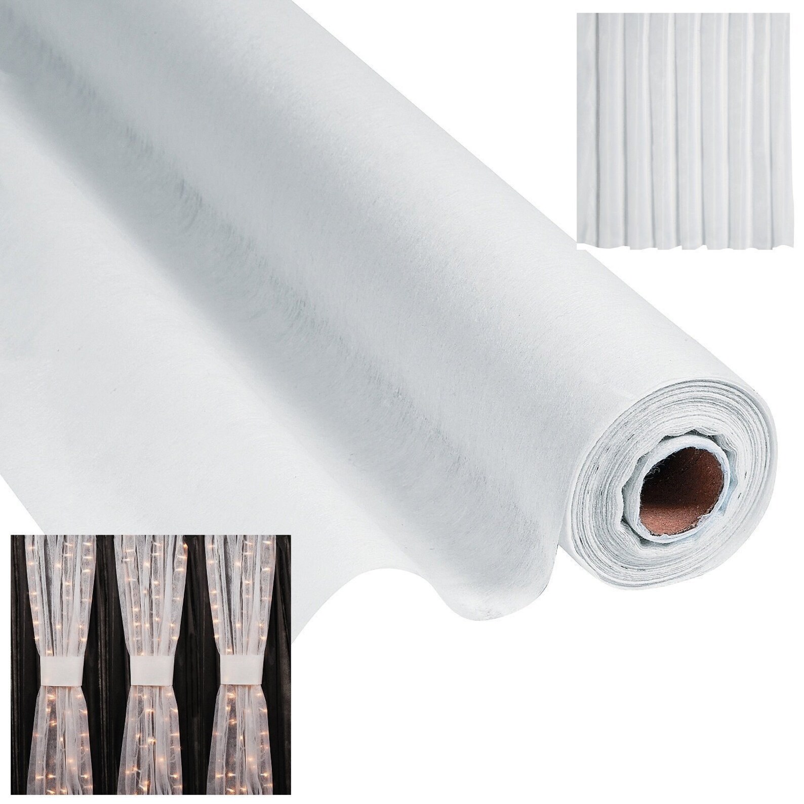 White Gossamer Fabric Roll 100 Ft by 3 Ft for Wedding Aisle Etsy