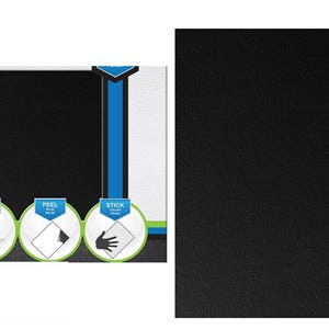 Black Color Leather And Vinyl Adhesive Repair Patch, Sticky Vinyl Adhesive For Cutting And Patching Leather Holes, Couch Tears Or Fraying