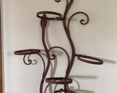 Saltierini Iron Plant Holders Wall Garden Pair Hanging Plant Plant Stand Metal Rack Garden