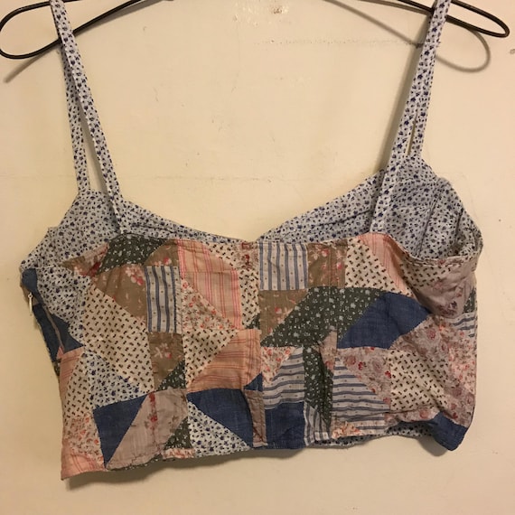 Ralph Lauren Patchwork Top FLAWED Bustier Western… - image 7