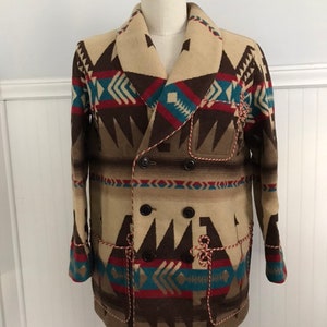 Vintage Ralph Lauren Indian Blanket Coat Beacon Jacket Robe - Etsy