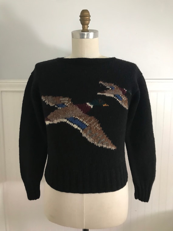 Vintage Ralph Lauren Sweater Hand knit Duck Sweate