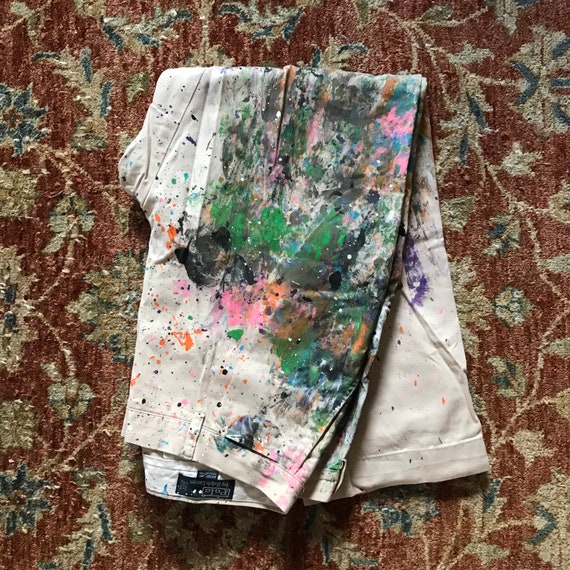 Ralph Lauren Pants Painters Pants Paint Splashed … - image 2