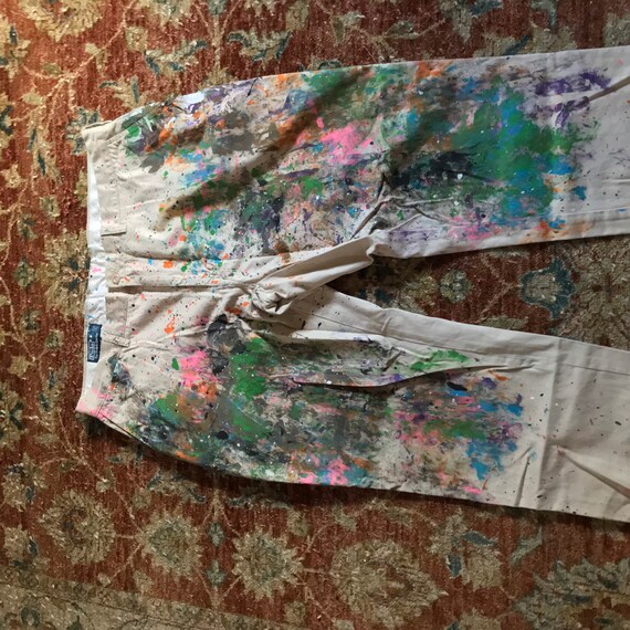 Ralph Lauren Pants Painters Pants Paint Splashed … - image 8