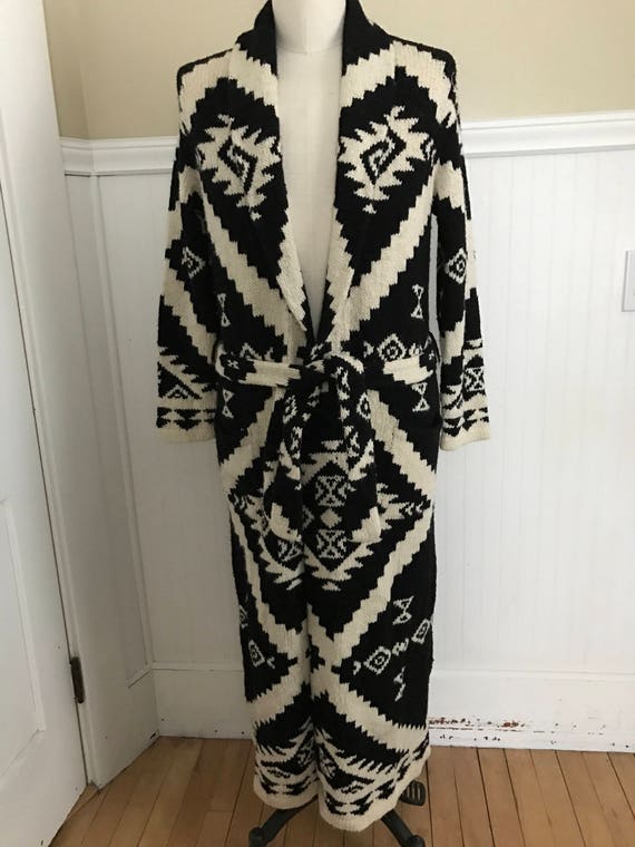 Ralph Lauren Sweater Coat Cardigan Maxi Rare Hand… - image 1