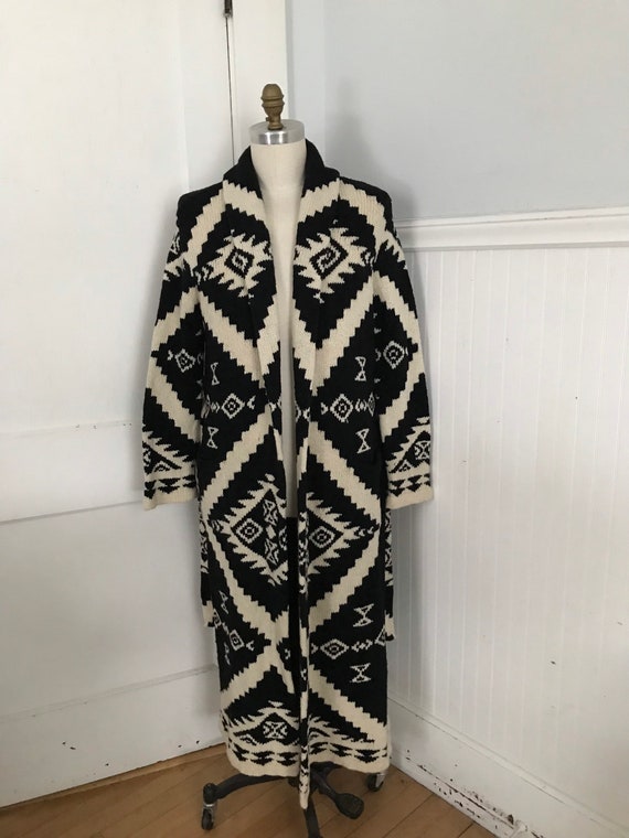 Ralph Lauren Sweater Coat Cardigan Maxi Rare Hand… - image 2