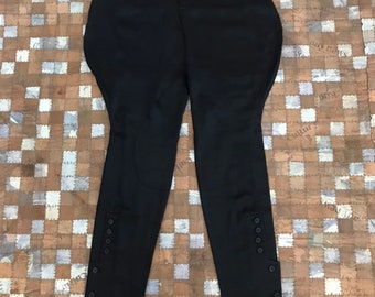 Vintage Ralph Lauren Jodhpurs Silk Satin Tuxedo Black Tie Breeches Western Horse  Equestrian
