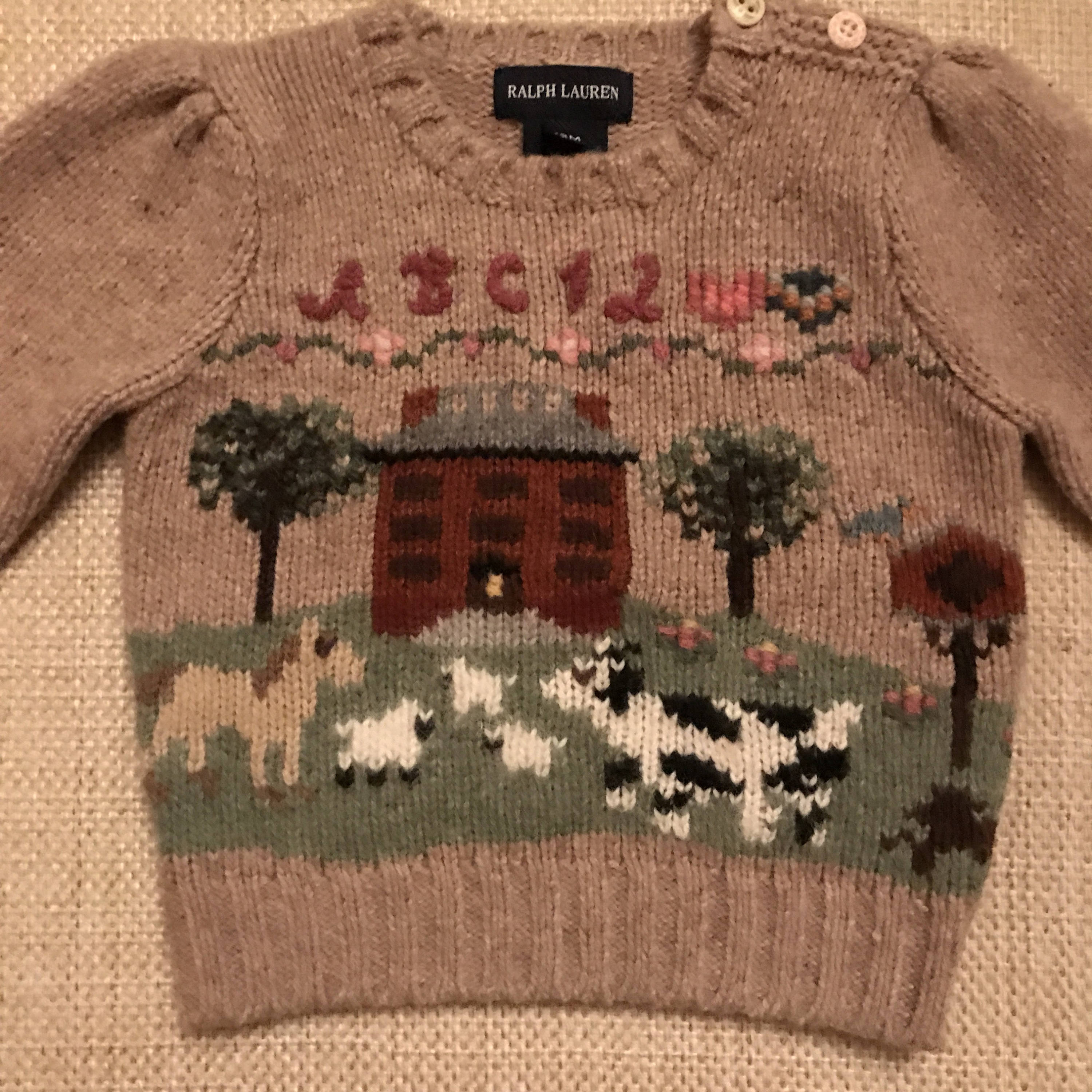 Ralph Lauren Sweater Vintage Sweater Sampler Schoolhouse Heritage