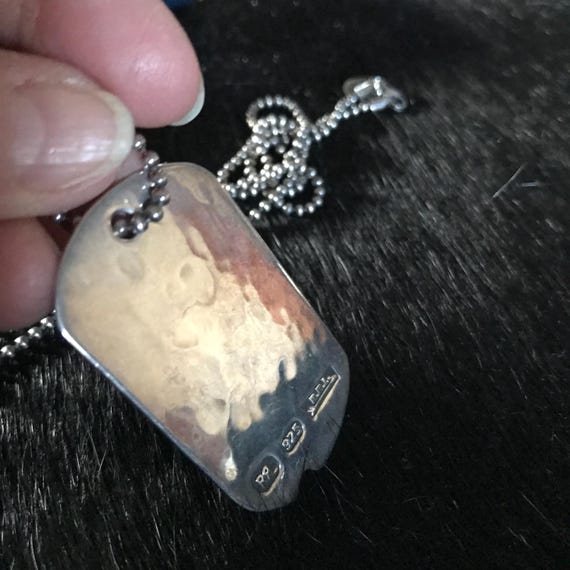 Polo RALPH LAUREN POLO RL New York Metal Gunmetal Dog Tag