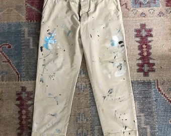 Ralph Lauren Paint Splatter Pants Painters Pants Paint Splashed