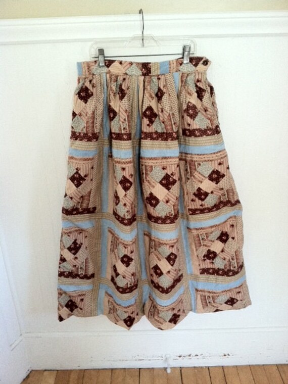 Ralph Lauren Patchwork Skirt Ball Skirt Patched Vi