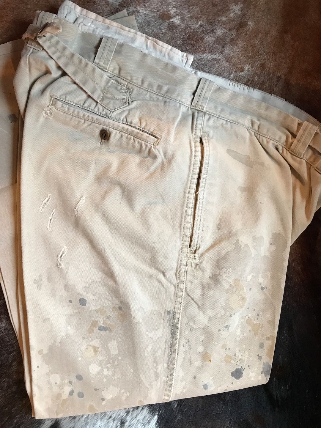 Ralph Lauren Paint Splatter Pants Painters Pants Paint Splashed Pollack