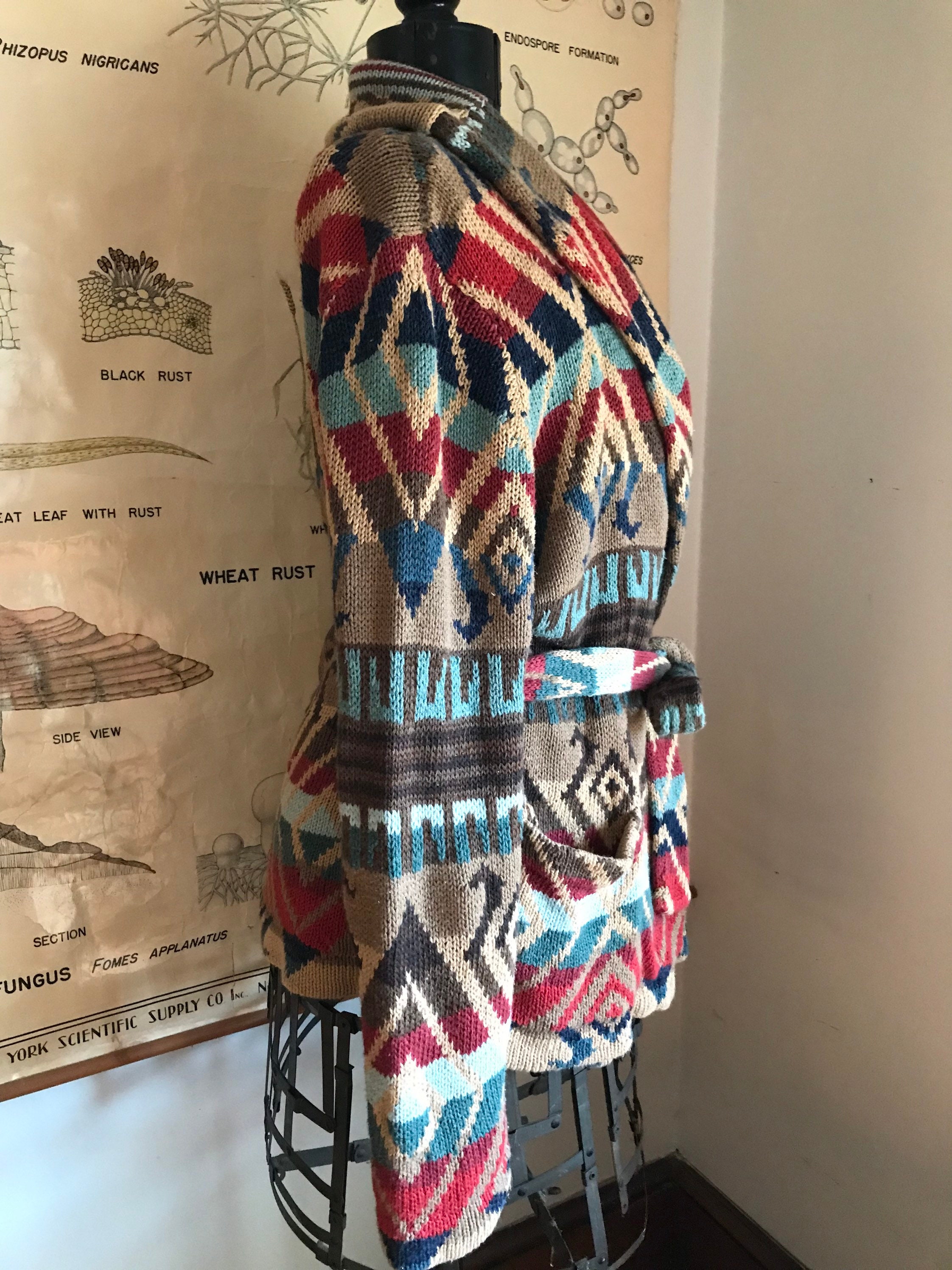 Ralph Lauren Hand Knit Sweater Cardigan 