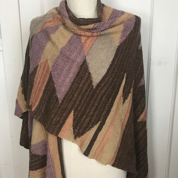 Ralph Lauren Hand knit Sweater Cape Coat Hand Kni… - image 2