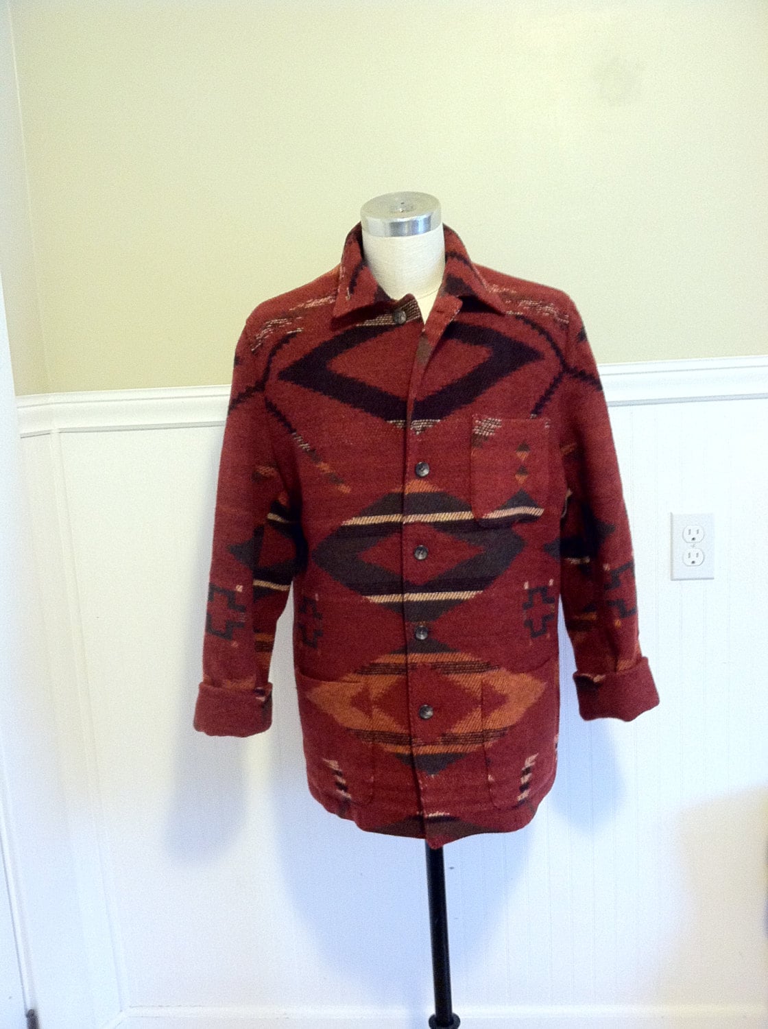 Ralph Lauren Indian Blanket Coat Beacon Jacket Country Etsy Ralph Lauren Indian Blanket Coat Beacon Jacket Country Etsy