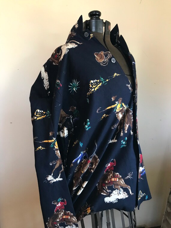 Vintage Ralph Lauren Shirt Flannel Western Rodeo Cowboy Ranching