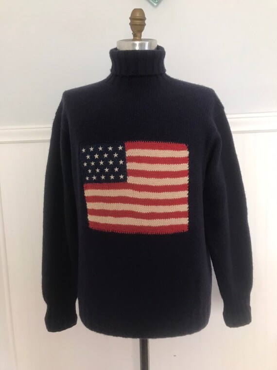 ralph lauren mens flag sweater