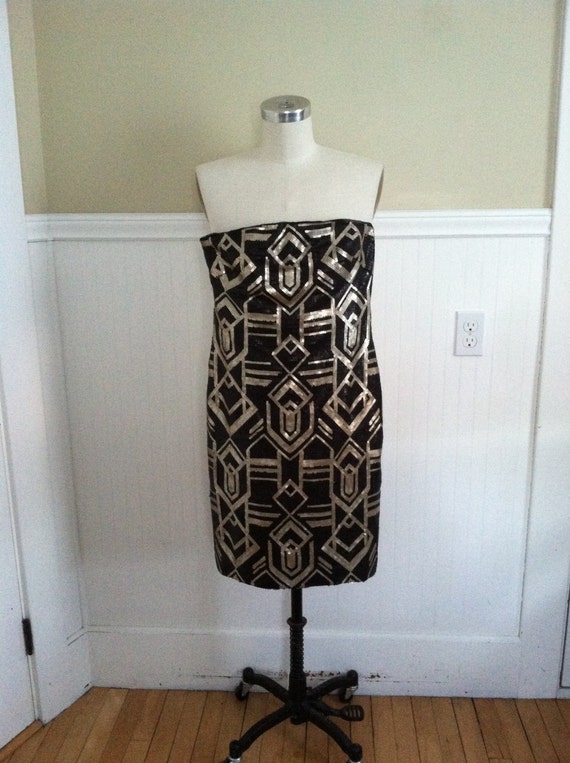 Ralph Lauren Dress Sequin Dress Tribal Southweste… - image 1