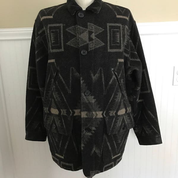 Mens Native American Blanket Jacket Etsy